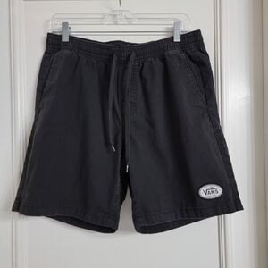 Vans Mens Black The Dude Lokkit Skater Short Drawstring Elastic Waistband. Sz-M